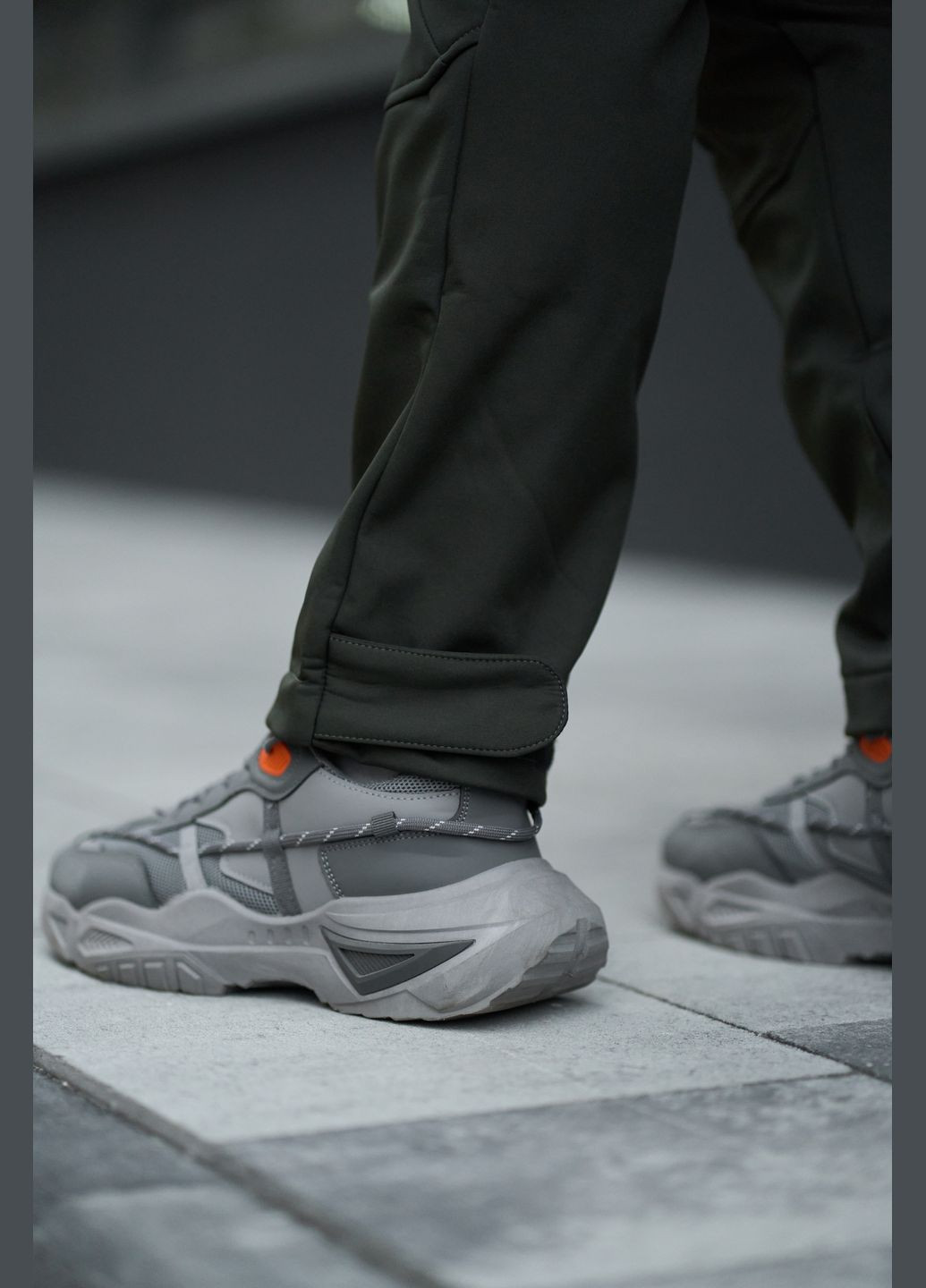 Хаки повседневный, кэжуал зимние брюки Intruder