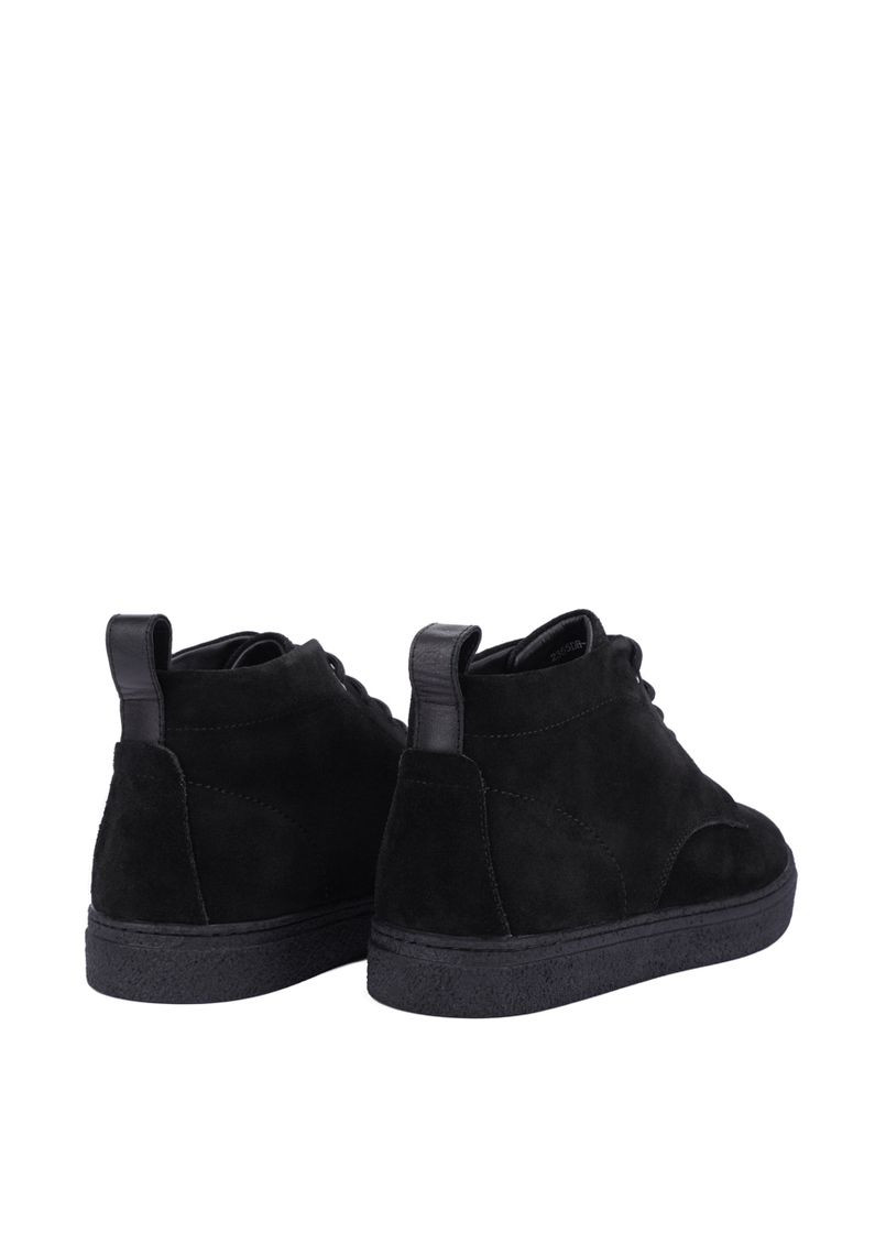 Черные зимние мужские ботинки 2355dh-96-187 черный замша Miguel Miratez