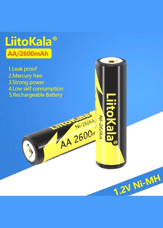 Акумулятор AA Ni-26/AA 1.2V 2600mAh (1317) LiitoKala (333831973)