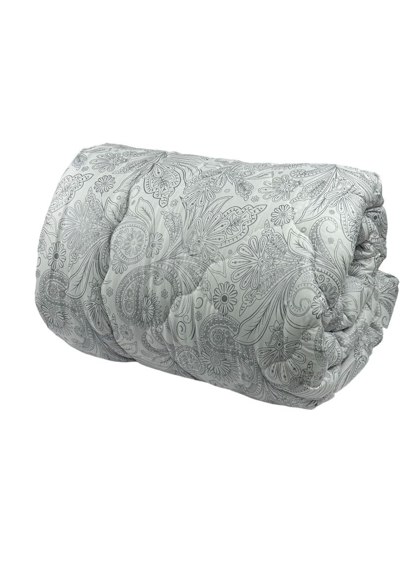Одеяло полуторное закрытое Узор 20377 150х210 см серебристое Arda (364760207)