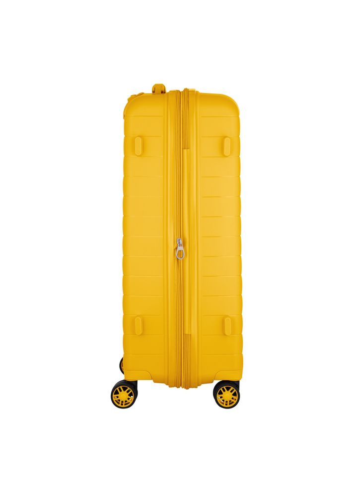 Валіза, Aero, поліпропілен, середня, 63/78 л, TSA, 4 колеса, EXP, бурштиново-жовтий 2E (370614824)