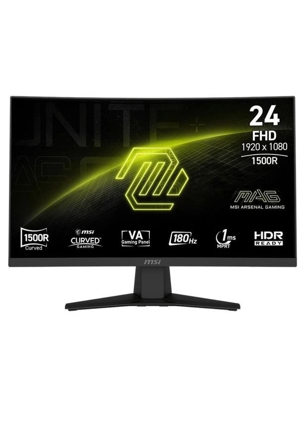 Монітор 23.6" MAG 242C VA Чорний Curved 180Hz MSI (396661252)