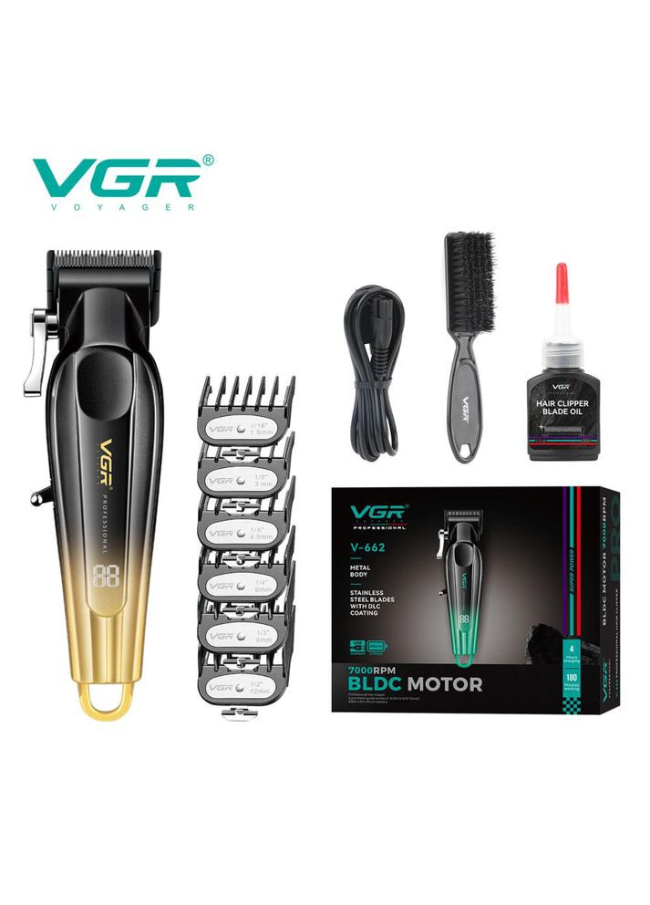 Акумуляторна машинка для стрижки V-662 Колір: золотий VGR (363059048)