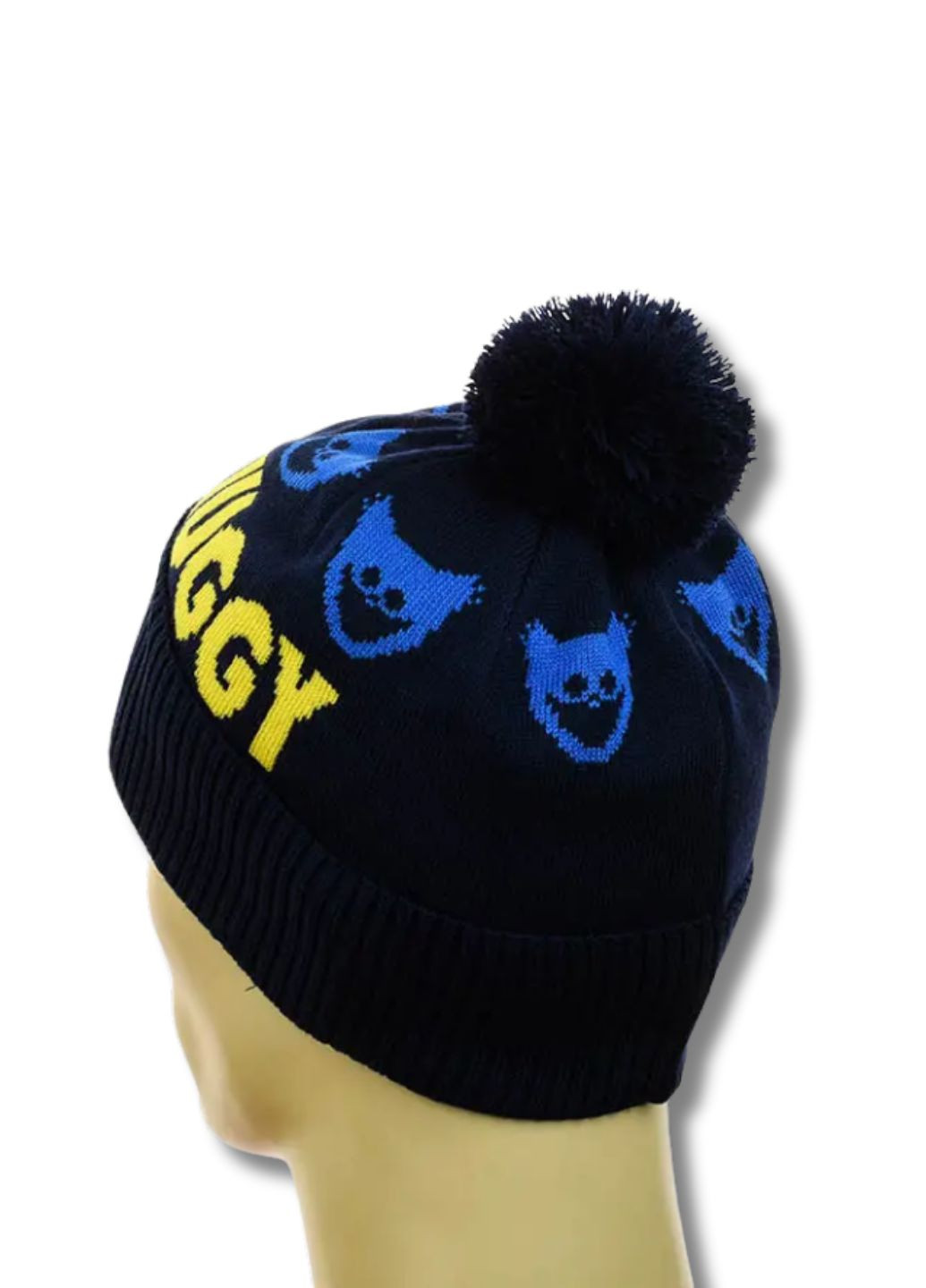 Дитяча зимова шапка з помпоном Хагі Вагі / Huggy Wuggy No Brand Шапка з помпоном (361048100)