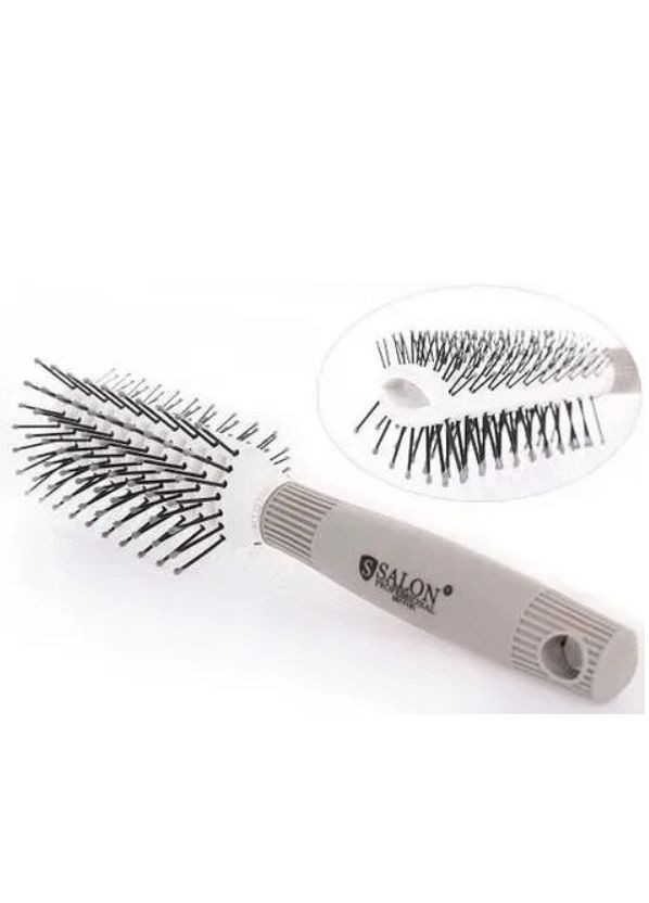 Щетка для волос Professional продувная 20 см массажные расчески для волос белый Salon (360392645)