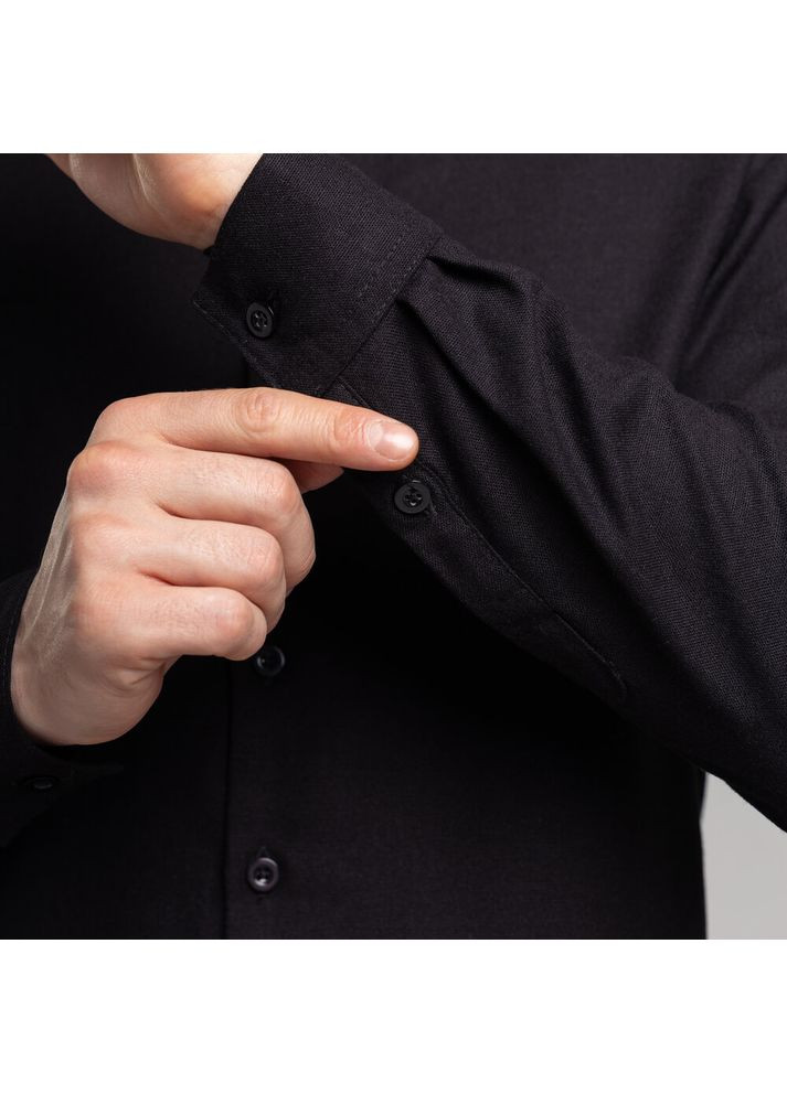 Черная повседневный рубашка Pobedov