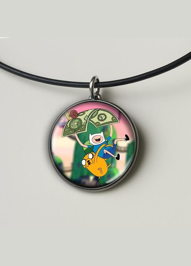 Набор подвеска (кулон) и брелок Время приключений с Финном и Джейком #04 (подарочный набор) No Brand (332633852)