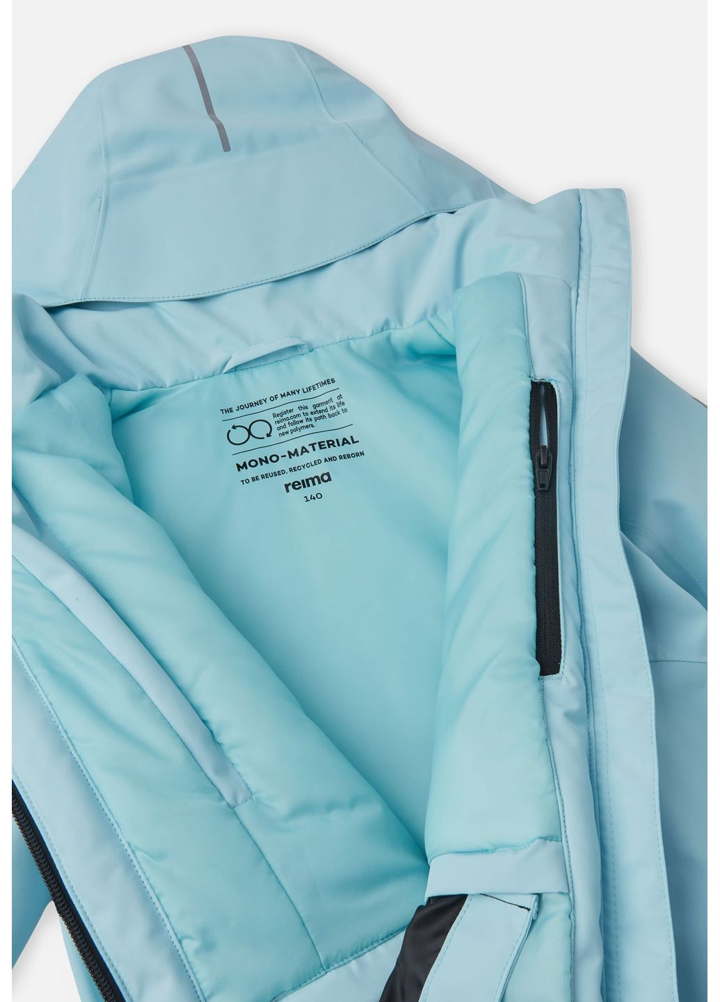 Блакитна зимня куртка гірськолижна reimatec Reima Perille