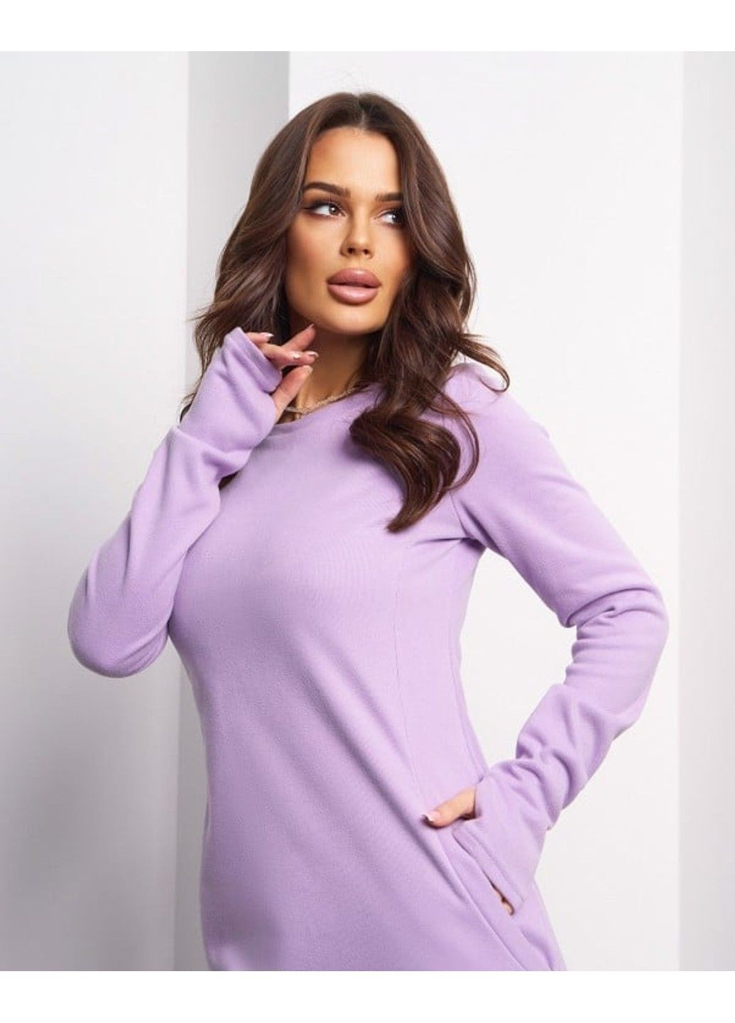 Фиолетовое повседневный платья 14991 сиреневый ISSA PLUS