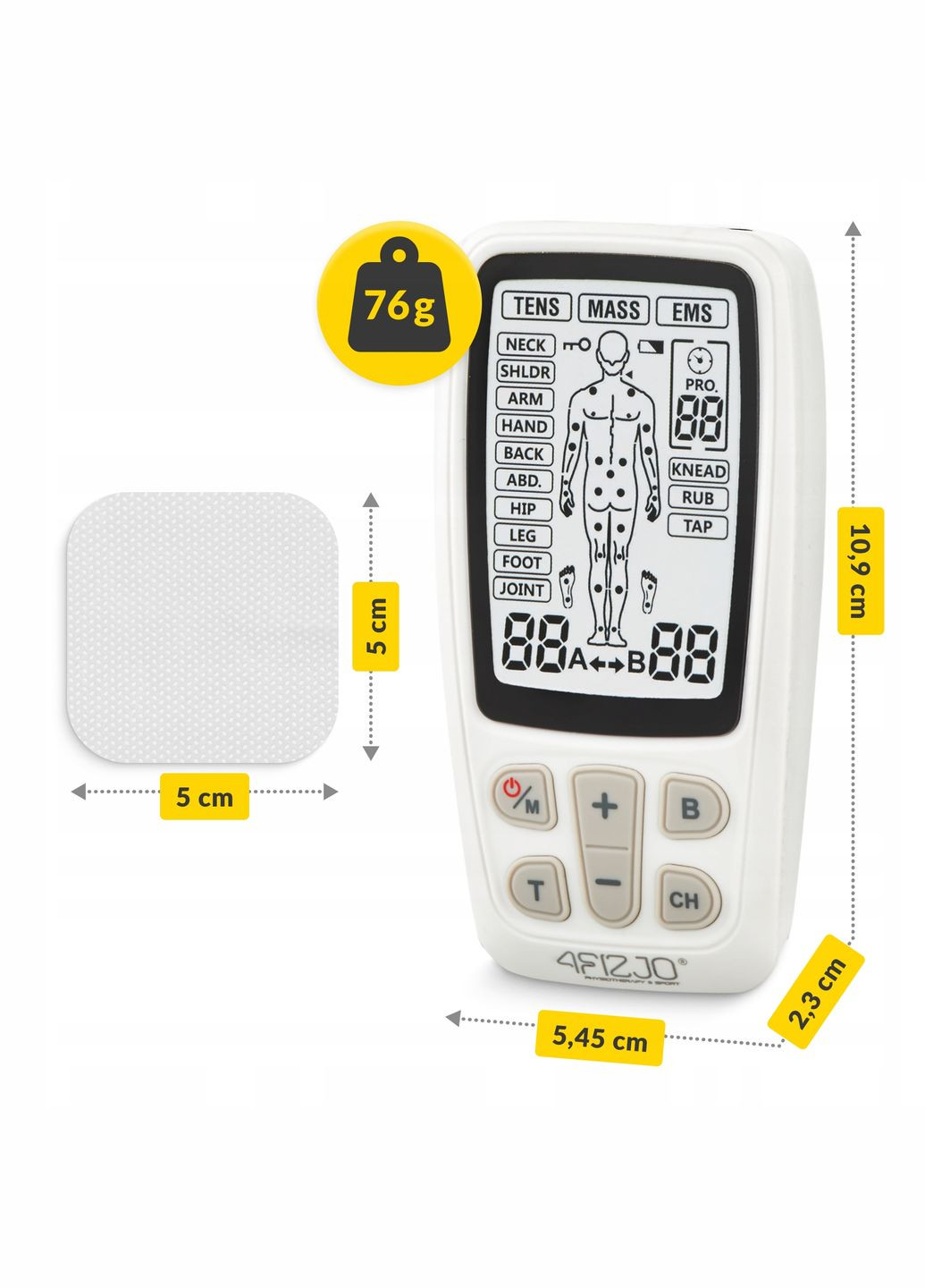 Апарат для електростимуляції м'язів Combo MED+ 3 в 1 () 4FIZJO P-5907739317117 (324264682)