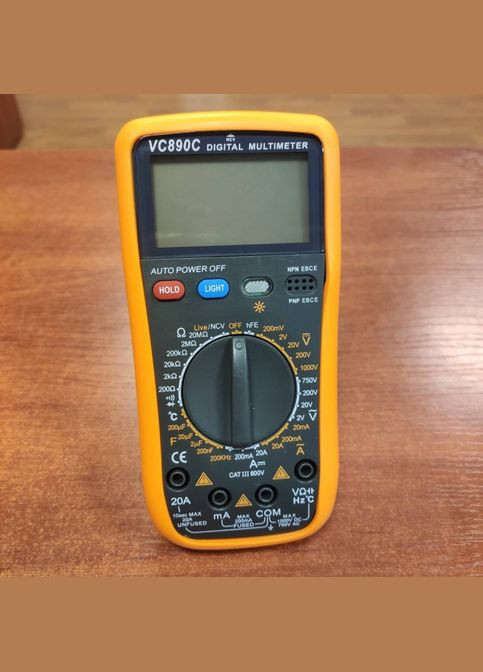 Цифровий Професійний мультиметр VC890C тестер вольтметр + термопара No Brand (323486632)