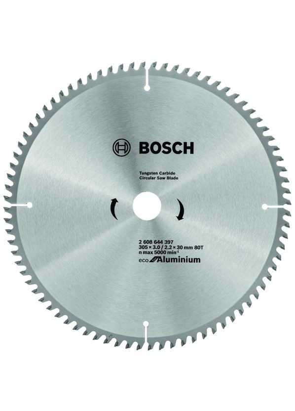 Пильный диск Eco for Aluminium (305x30x3 мм, 80 зубьев) по алюминию (23451) Bosch (267819119)