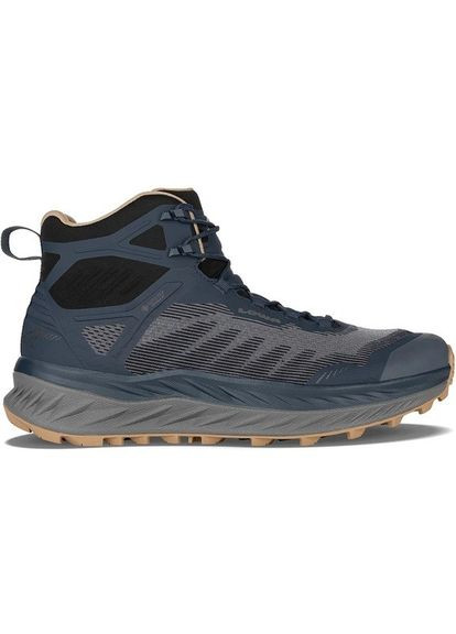 Темно-синие осенние ботинки мужские fortux gtx qc Lowa