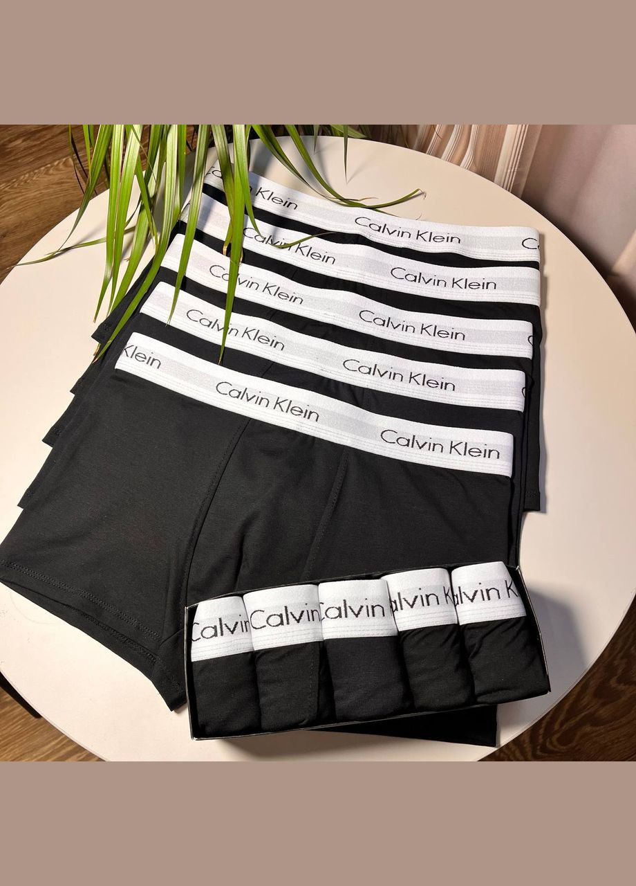 Чоловіча білизна боксери – 5 шт | Труси чоловічі Кельвін | Зручні труси з бавовни No Brand (333706069)
