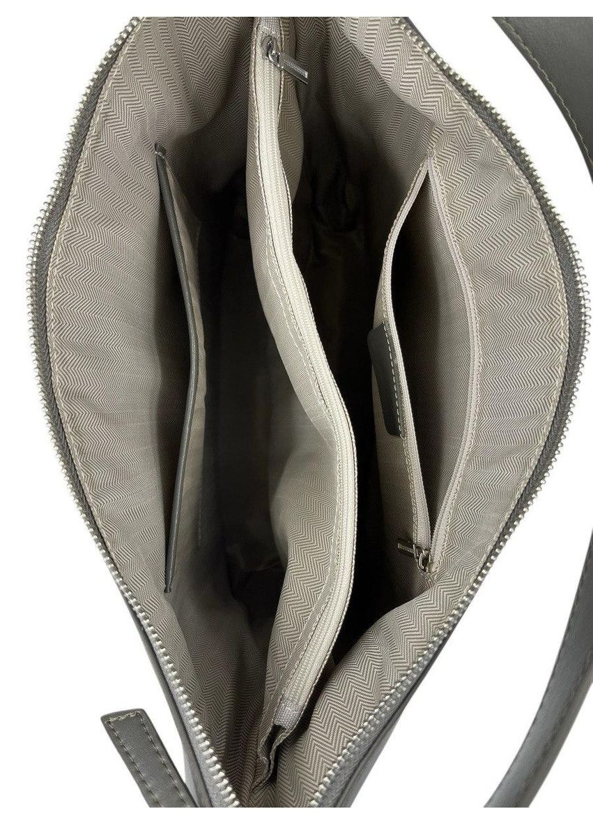 Сумка женская кожаная серая 7732_gray No Brand (368862635)