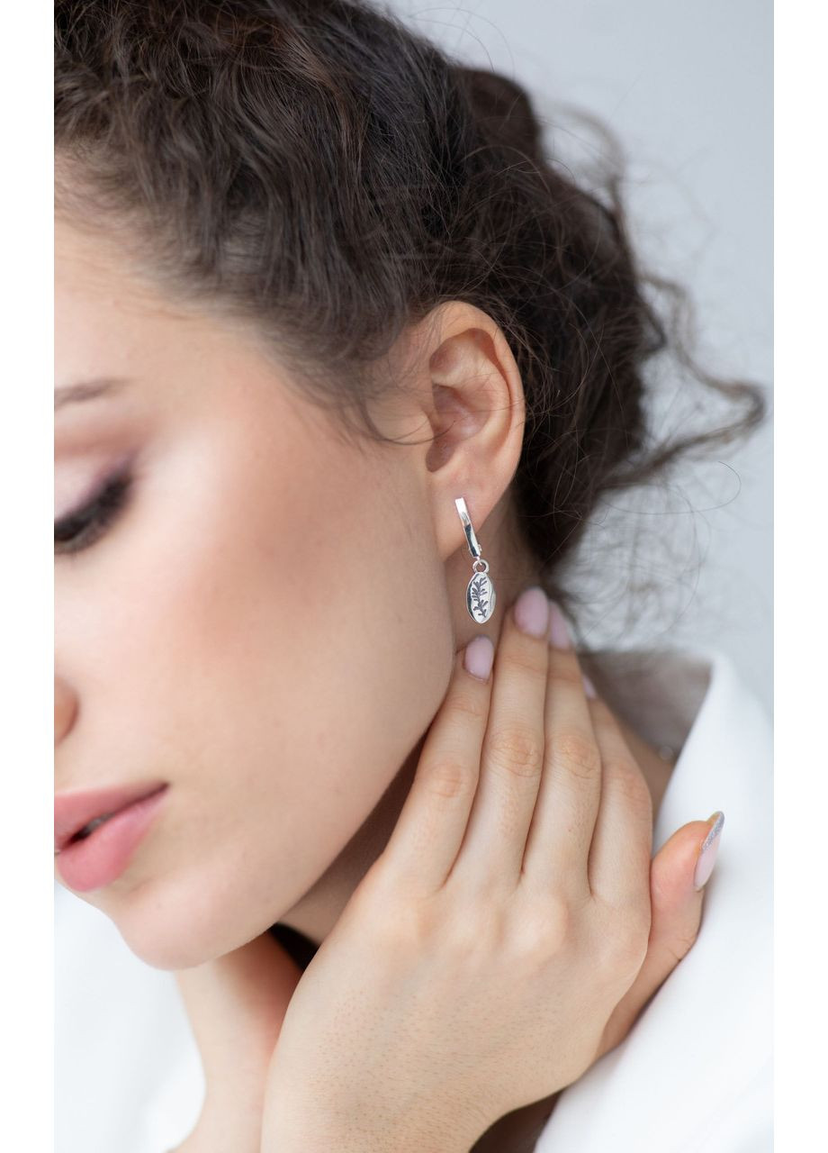 Сережки срібні Флора 925 Skifska Etnika (364202688)