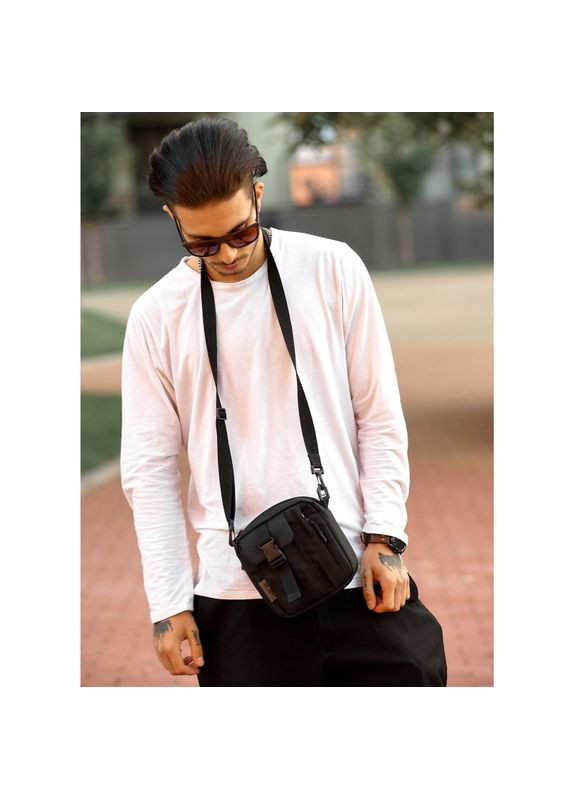 Мужская сумка мессенджер TEL черная Sambag (322870713)