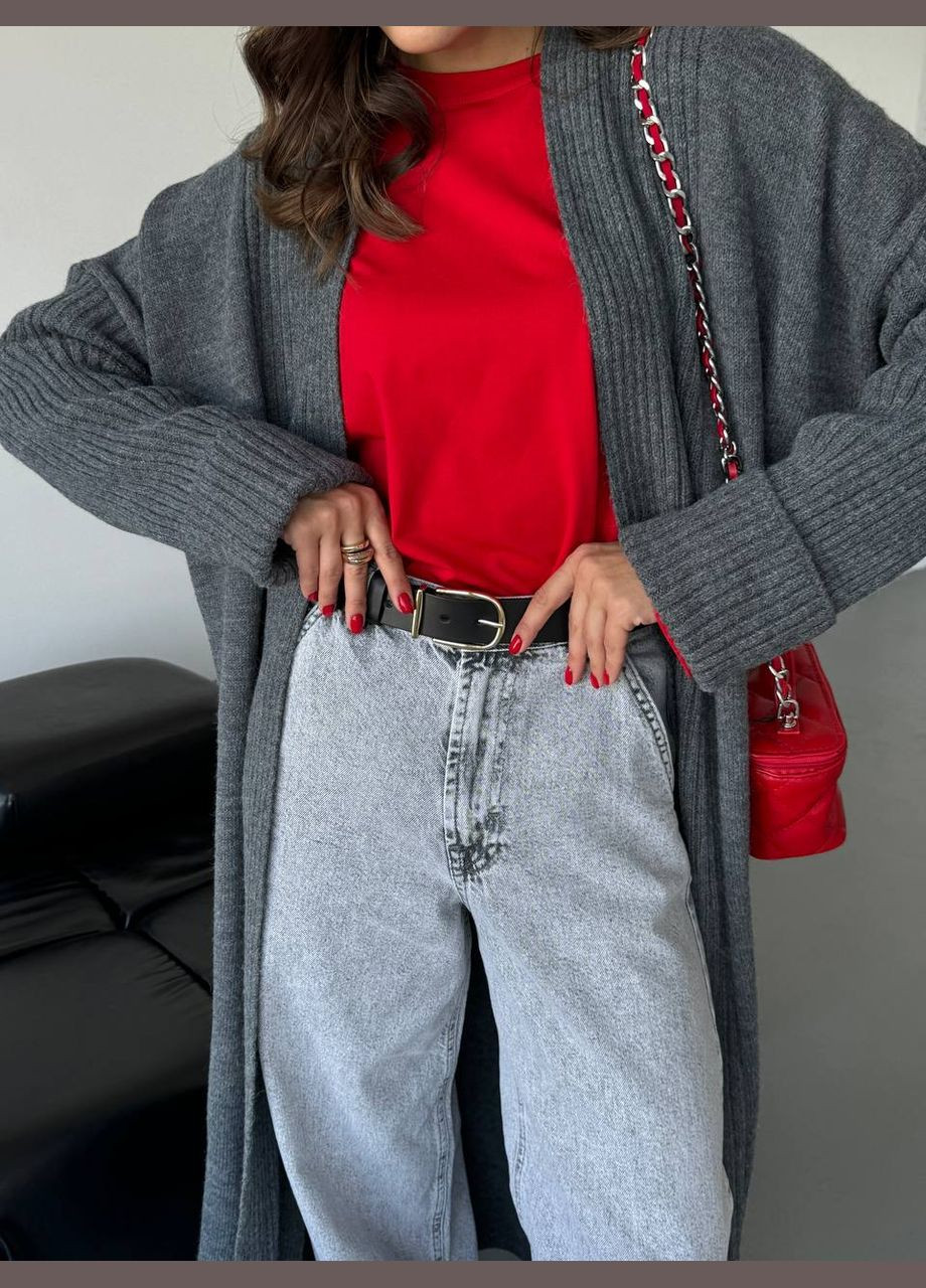 Жіночий кардиган довжини максі без застібки MonCher (347584656)