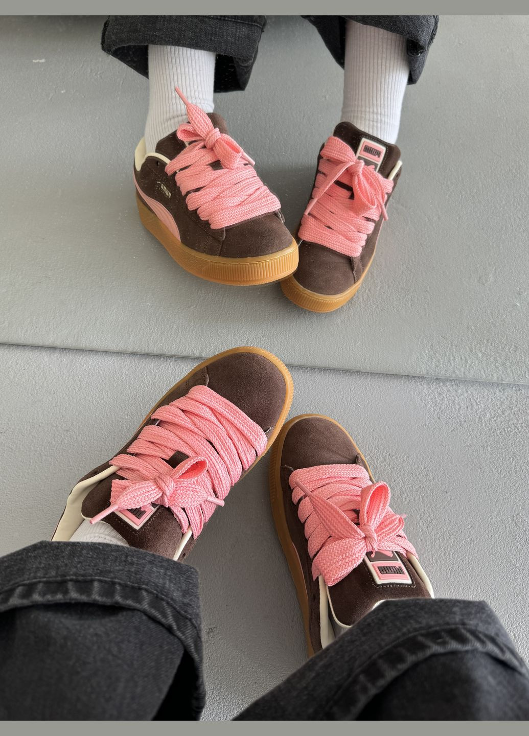 Кросівки жіночі Puma Suede XL brown | Пума Суеде ХЛ коричневі No Brand коричневі демісезони (316231424)