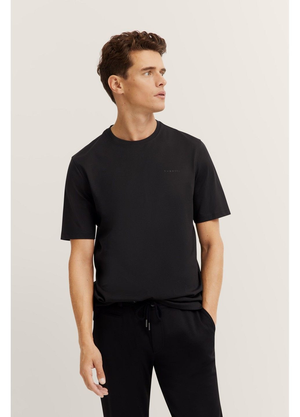 Черная мужская футболка черный Bugatti