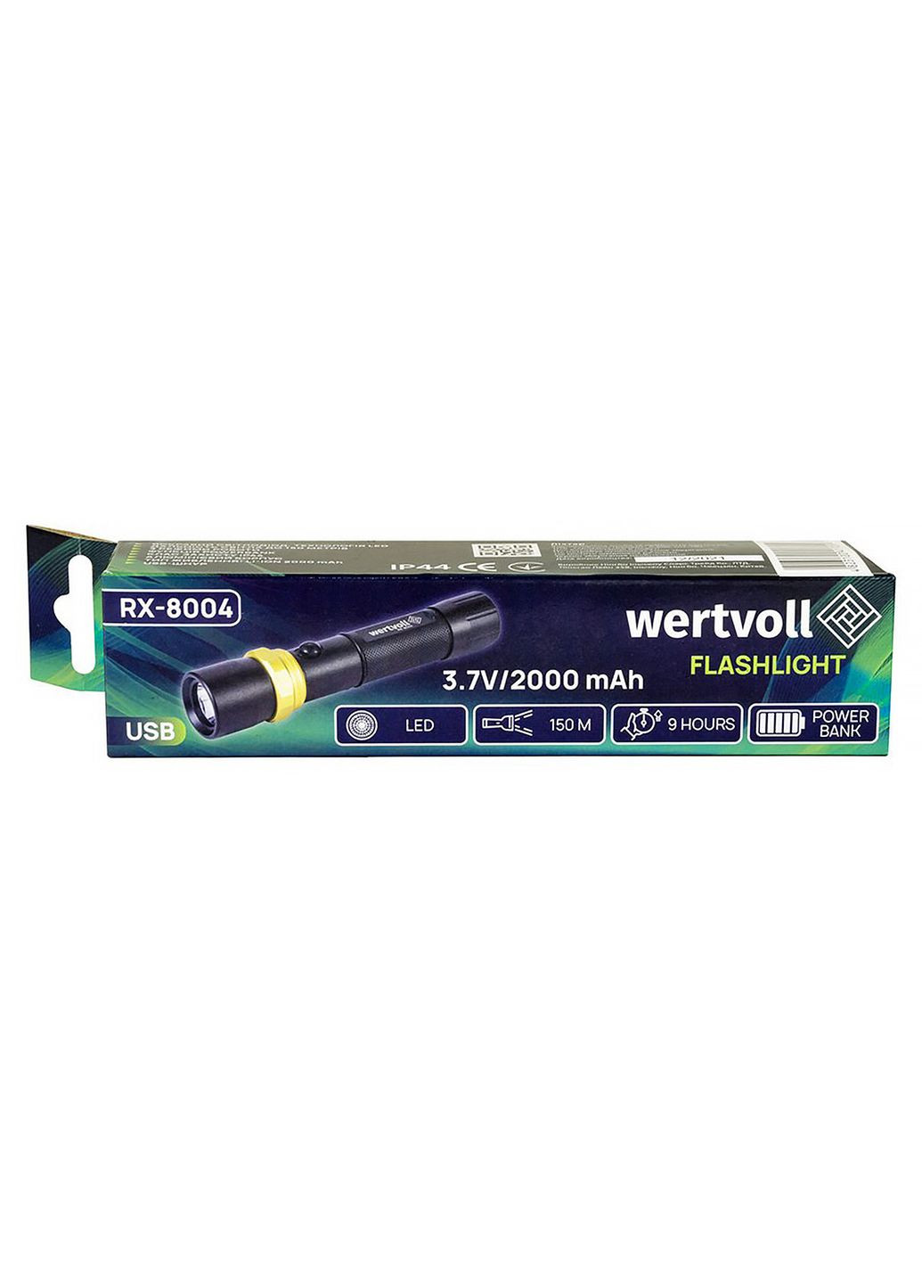 Ліхтар ручний Vertvoll 1LED x 5 Вт Li-ion (RX-8004) Master Tool (335048220)
