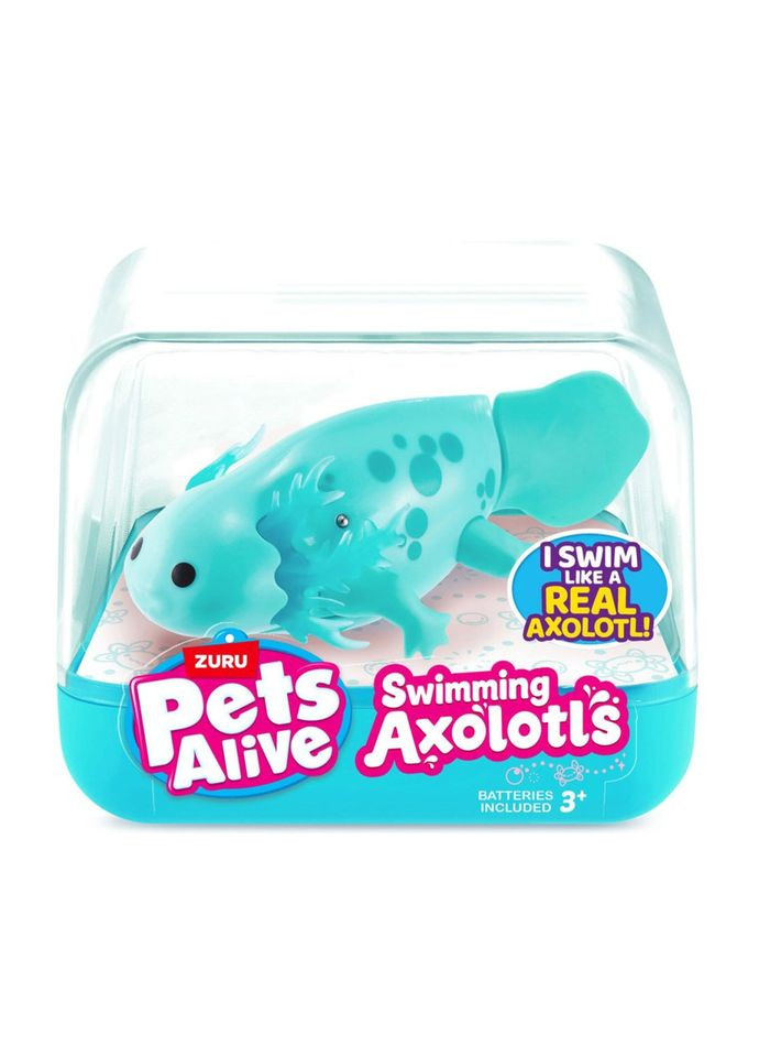 Інтерактивна іграшка Аксолотль Pets Robo Alive бірюзовий плаваюча амфібія для дітей від 3 років розвиваюча іграшка Pets & Robo Alive (368760170)