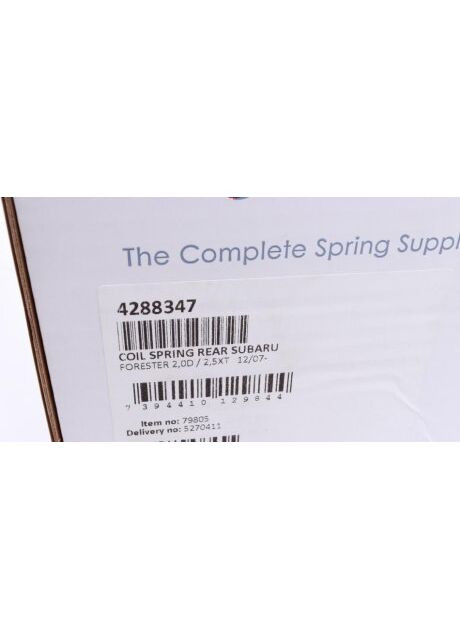 Пружина (задняя) Subaru Forester 2.0D AWD/2.5AWD 08-13 (SUV) (с с-мой рег.дор.прос) (осн.для 2 4288347 (opt-om) Lesjofors (345754203)