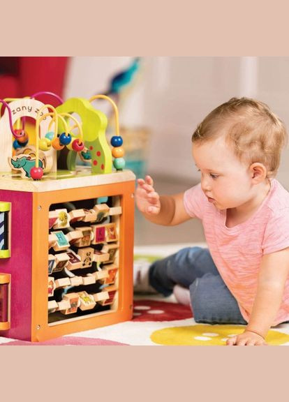 Розвиваюча Дерев'яна Іграшка - Зоо-Куб Battat (339781030)