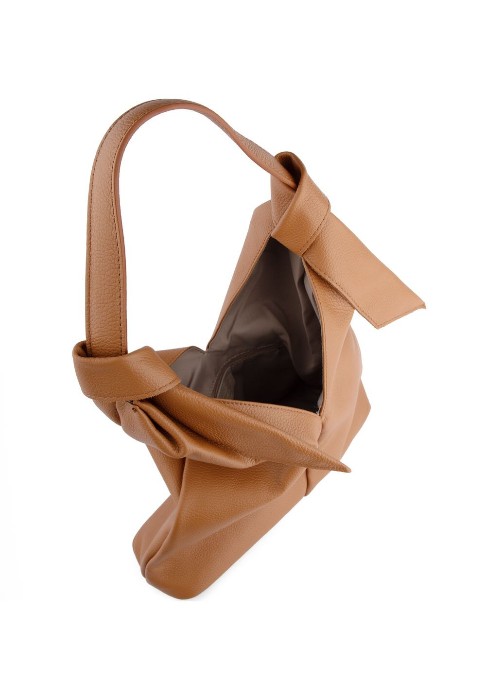 Сумка женская шопер кожаная 03875 с одной ручкой рыжая Virginia Conti (325615747)