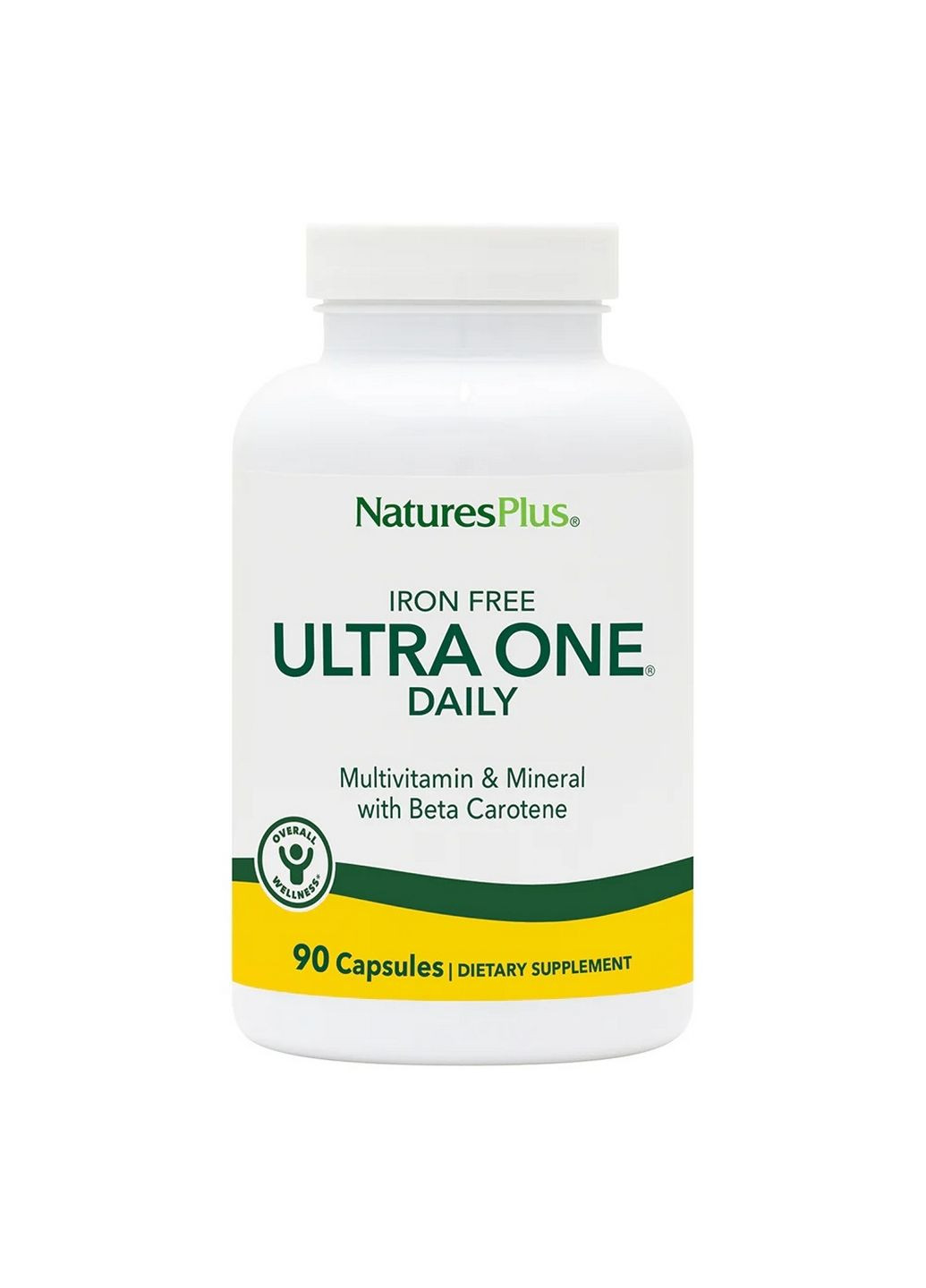 Вітаміни та мінерали Ultra One Daily Caps Iron Free, 90 капсул Natures Plus (293482285)
