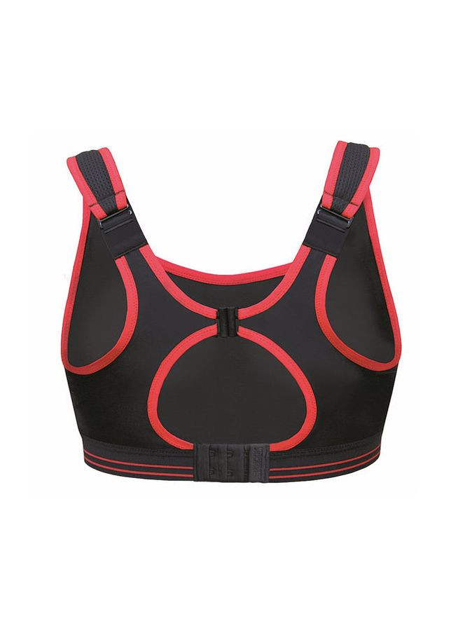 Чёрный топ бюстгальтер для фитнеса и аэробики Shock Absorber полиамид, полиэстер, эластан