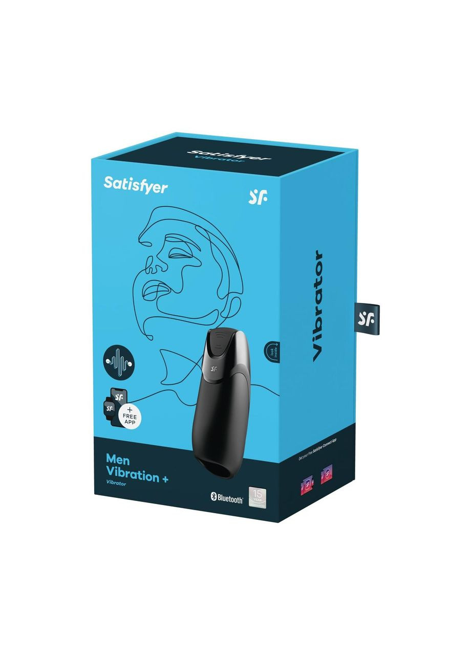 Смарт-мастурбатор с вибрацией Men Vibration+, 2 мотора, 14 режимов, водонепроницаемый Satisfyer (371391081)