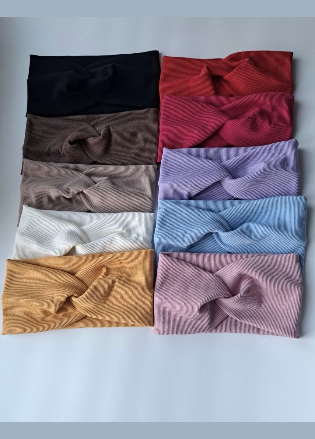 Повязка женская трикотаж в рубчик Cleopatra 777-1 (325881206)