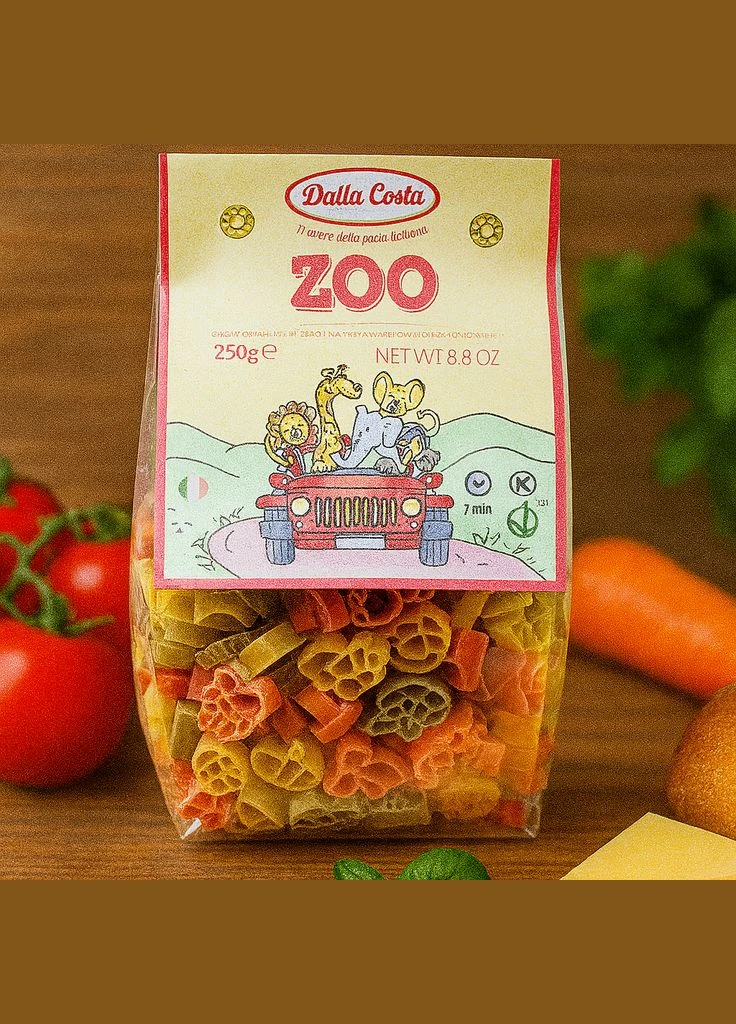 Макароны DALLA COSTA Зоопарк 250 гр. Италия Delverde (346049446)