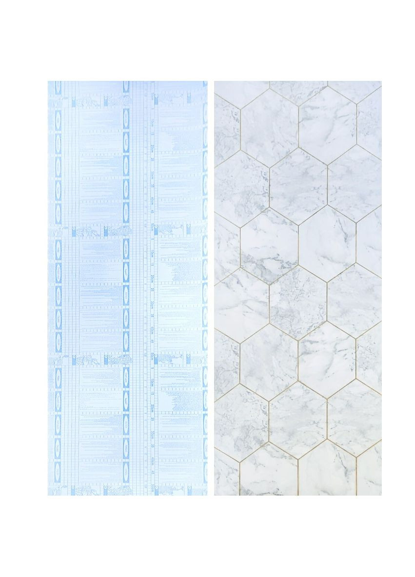 Самоклеящаяся пленка серый мрамор золотые соты 0,45х10м SW-00001212 Sticker Wall (316187379)