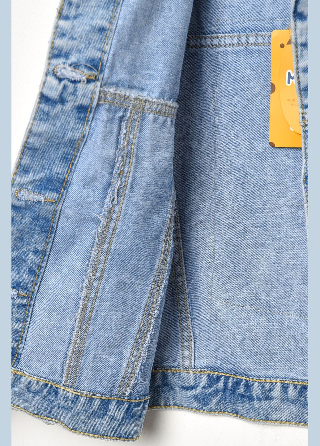 Пиджак детский для девочки джинсовый голубого цвета Let's Shop (302660541)