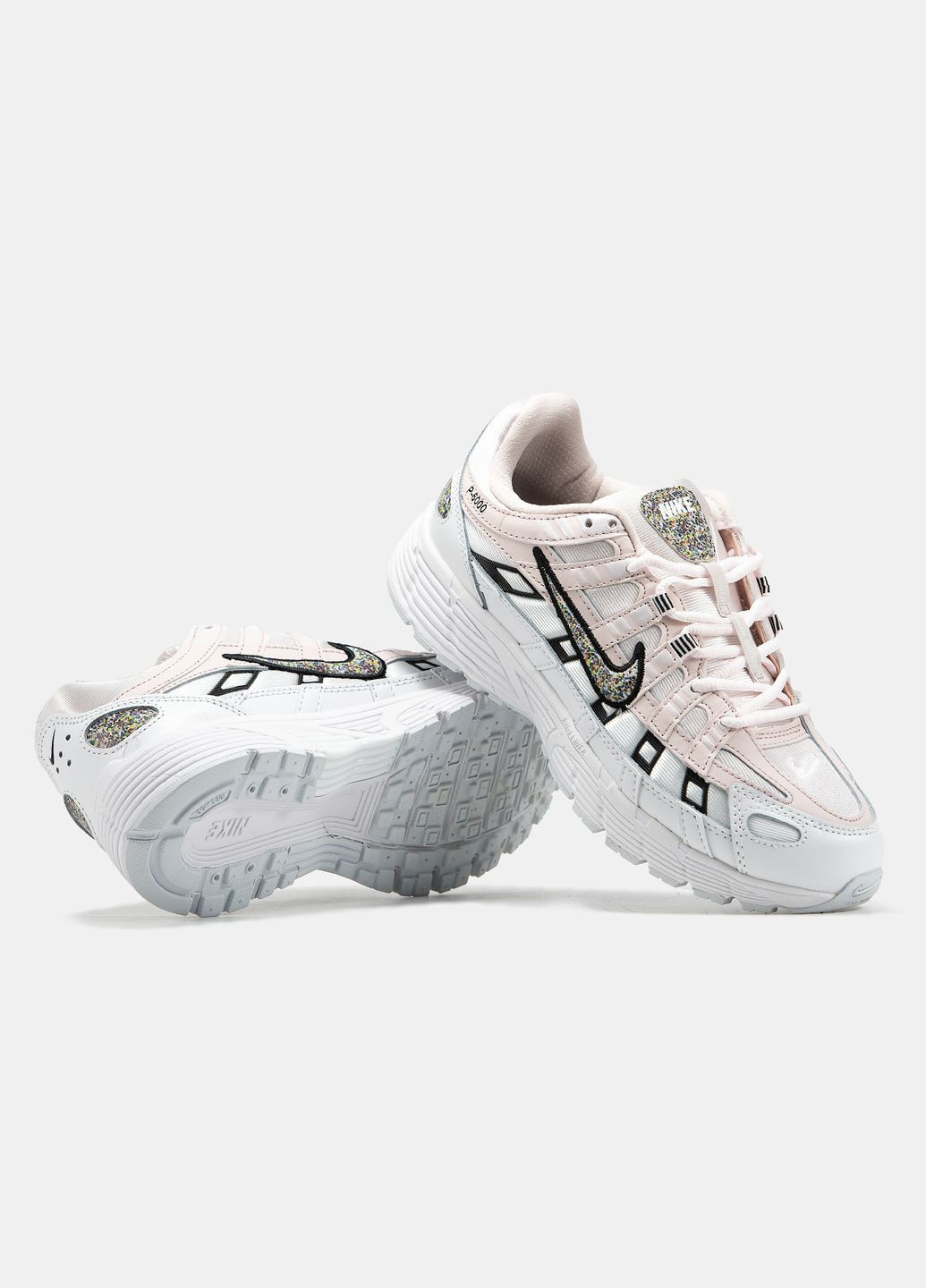 Кроссовки женские Nike P-6000 Pink White Black | Найк П-6000 розовые белые No Brand белые демисезоны (332770659)