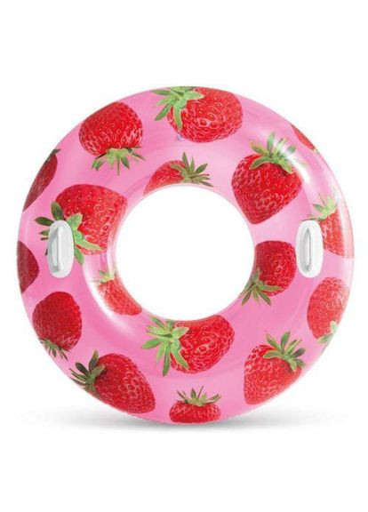 Надувний круг "Полуниця" (діаметр 107 см) (206392) Intex (362209378)