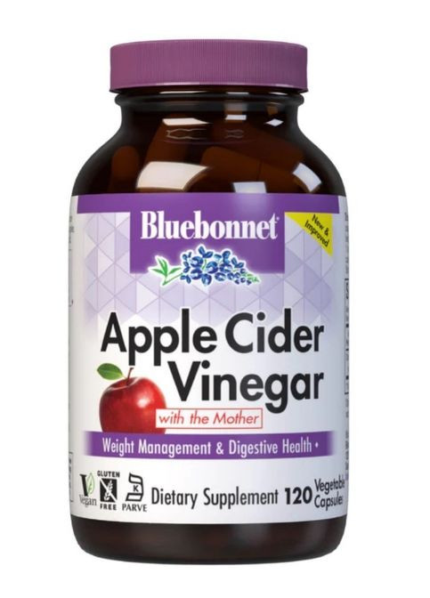 Apple Cider Vinegar 120 Veg Caps Bluebonnet Nutrition (294058474)