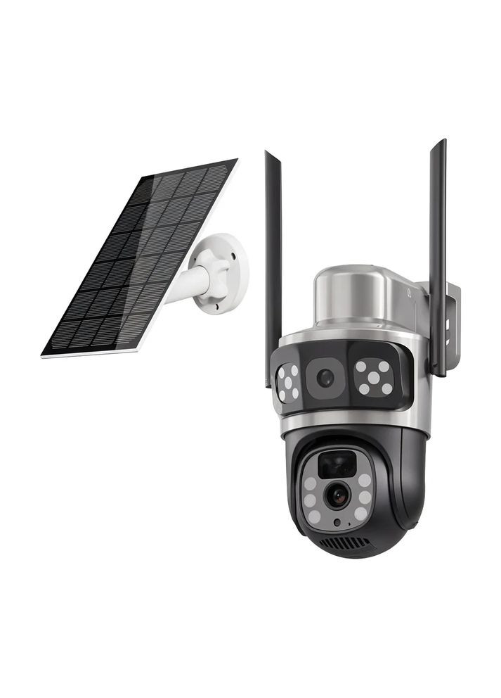IP PTZ видеокамера автономна с WiFi и солнечной панелью 3Mp+3Mp VLC-9430WIA/2C3S (Solar) f=4mm, на аккумуляторных Light Vision (362961915)