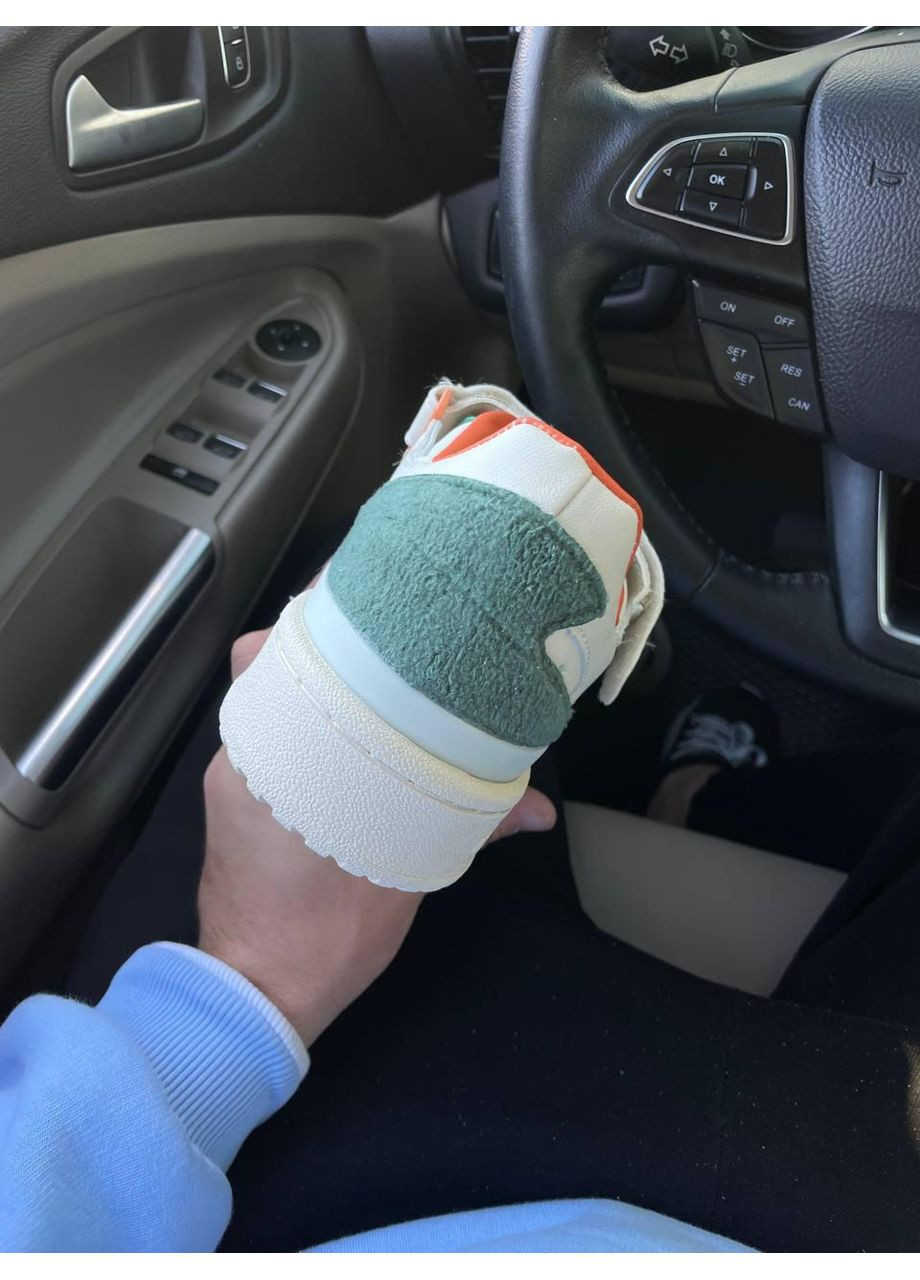 КРОССОВКИ ЖЕНСКИЕ ADIDAS FORUM WHITE GREEN V2 АДИДАС ФОРУМ No Brand серые демисезоны (367174572)