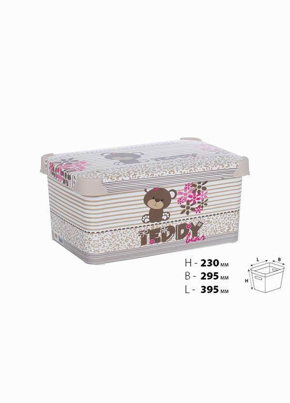 Корзина с крышкой (20 л) (0648 DECOR TEDDY) Violet House (323137357)