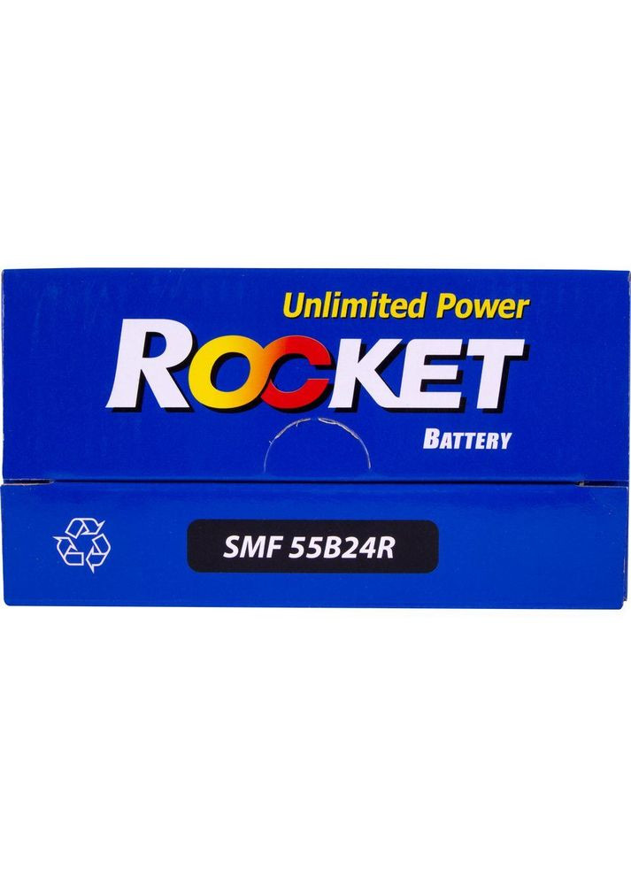 Автомобильный аккумулятор Japan 6СТ-45Ah Аз 430A (CCA) с переходником под клемму STD SMF 55B24R Rocket (349806220)