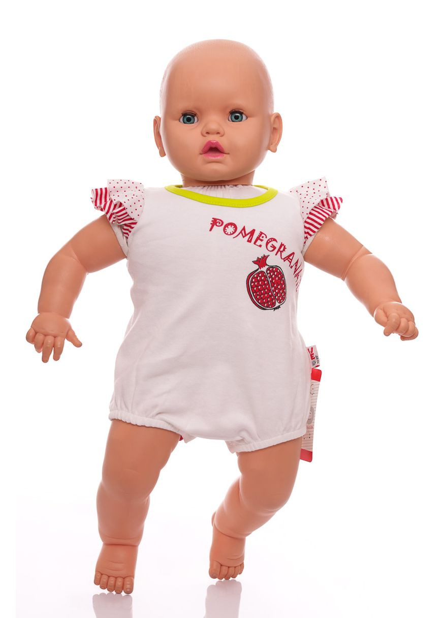 Боді сукня з коротким рукавом для дівчинки Гранат інтерлок MiniPapi 62 см (31434) BABYKROHA (297199532)