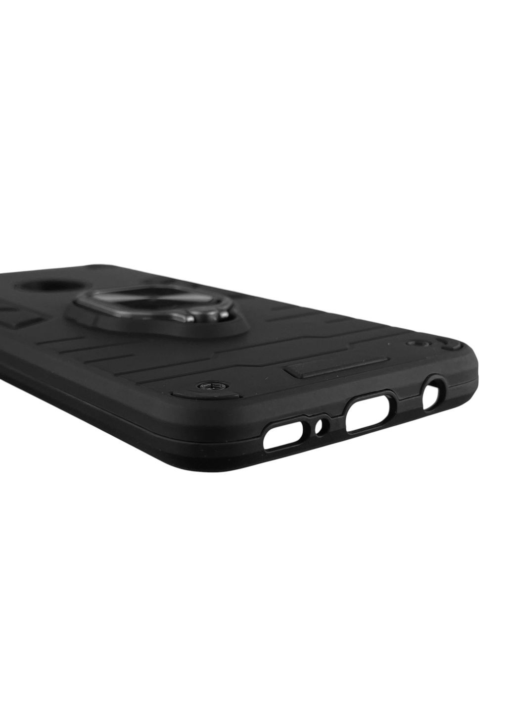 Чехол для телефона Galaxy A20 (SM-A205F) бронированный с кольцом-держателем на самсунг а20 чёрный Samsung (366233005)
