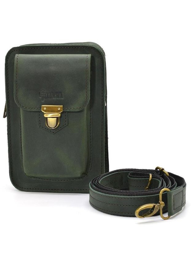 Сумка мужская кожаная через плечо месенджер в дорогу для документов клатч на ремень чехол для телефона сумочка на пояс TARWA (332769013)