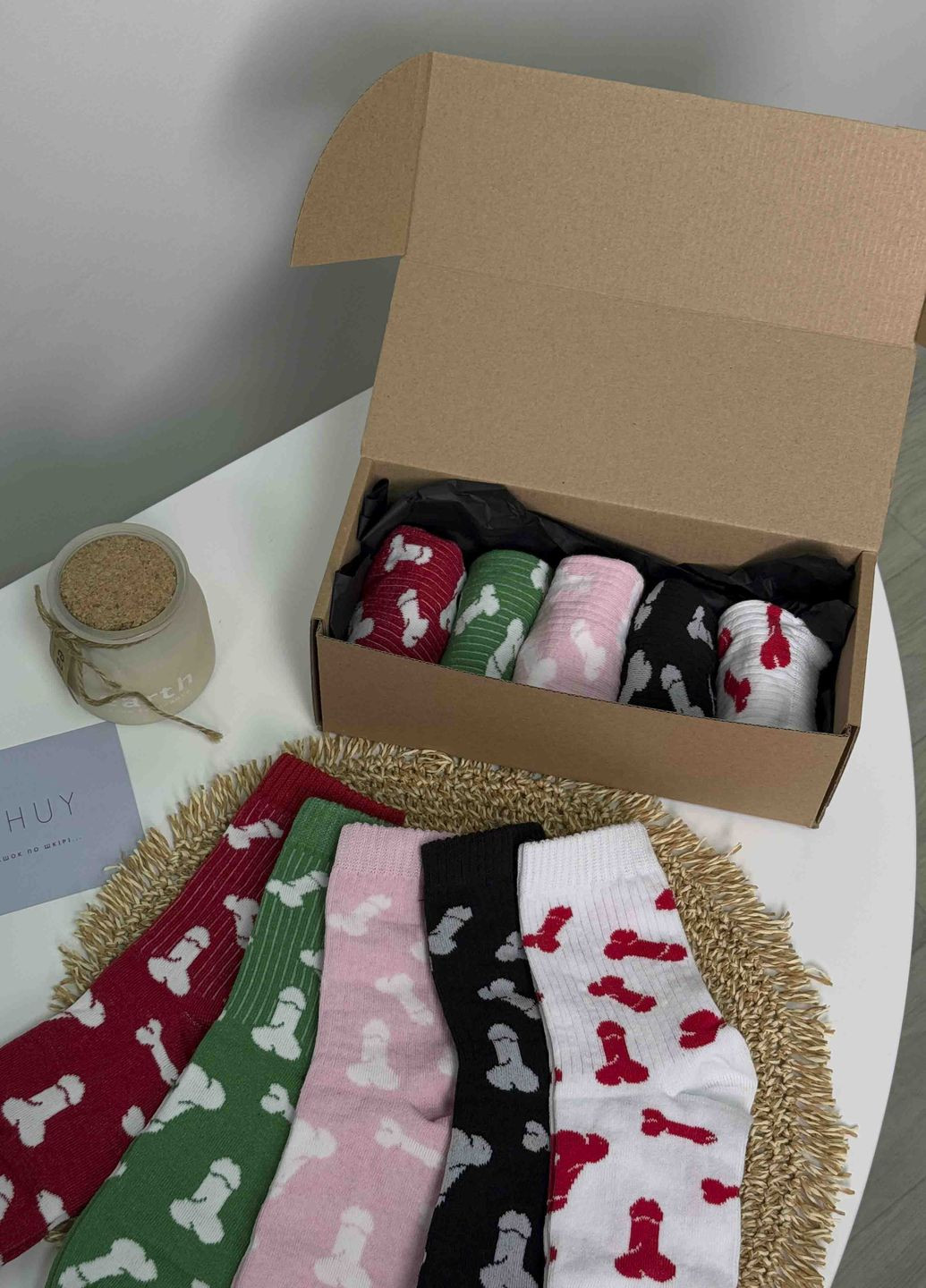 Комбинированные хлопковые носочки «перцы» VIDCHUY рисунки (316157482)