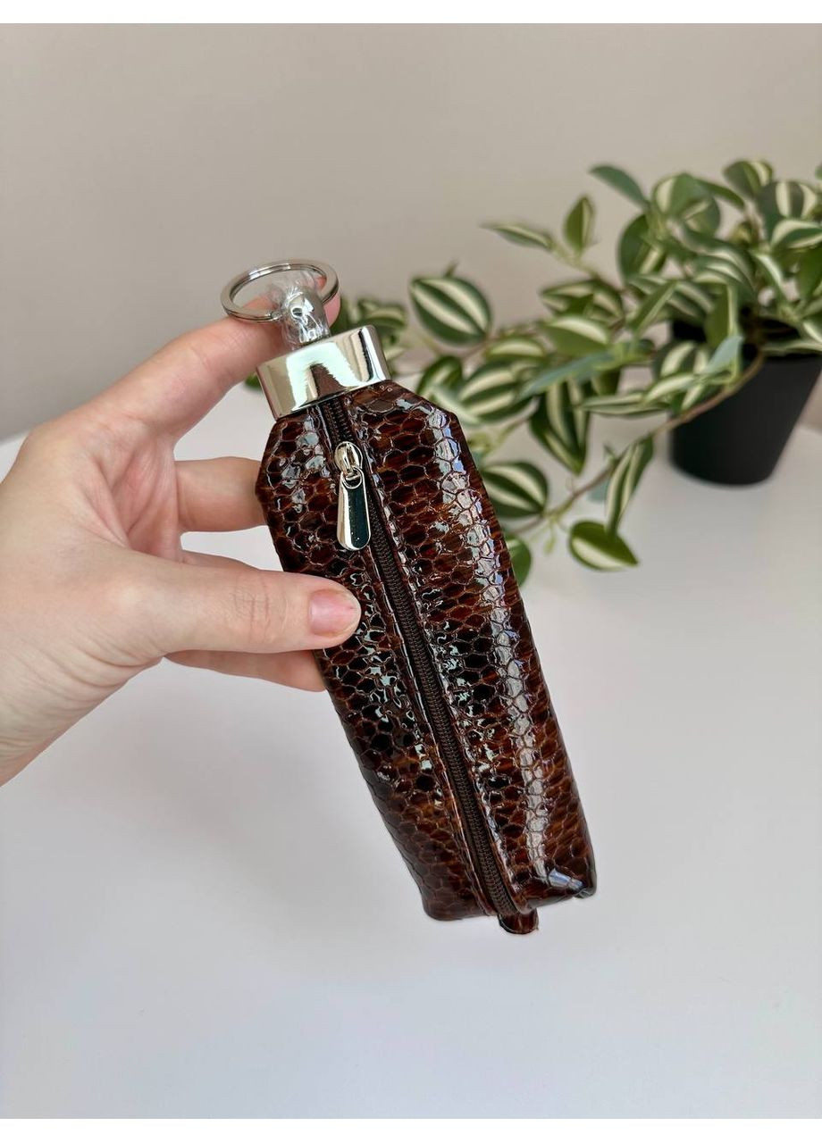 Ключница кожаная для обычных ключей на змейке с кольцом VI&VA (361847435)