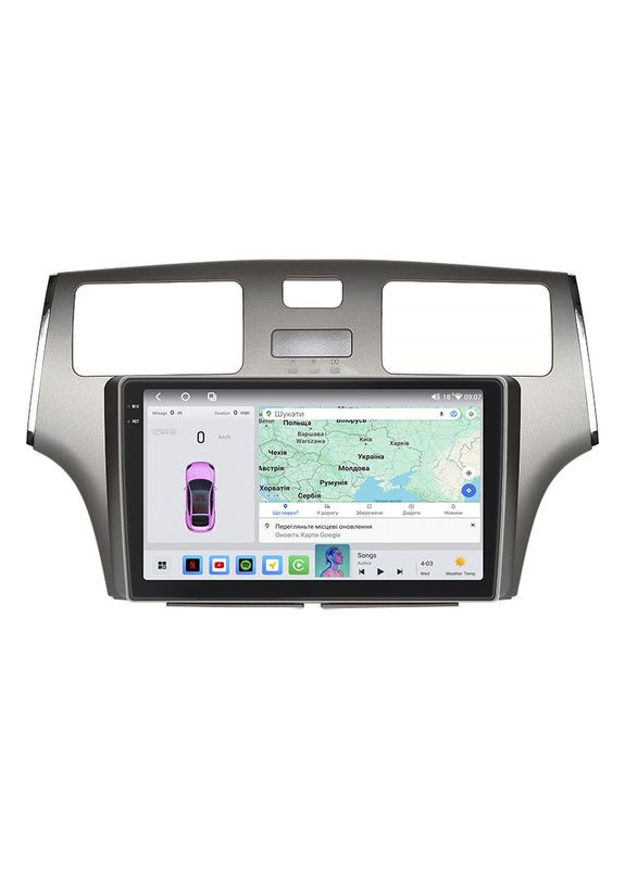 Штатная магнитола для Lexus ES IV 2001-2003 экран 9" 4/64 QLED CarPlay 4G Wi-Fi GPS 360 Prime 1шт Lesko (336204957)