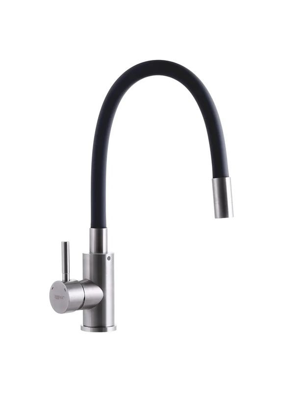 Смеситель на кухню с черным гибким изливом SUS-011 (ZX3129) Zerix (321204911)
